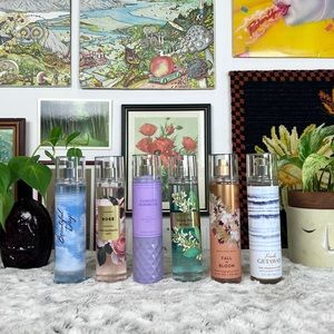 Set of 6 Bath & Body Works Fine Fragrance Mists
